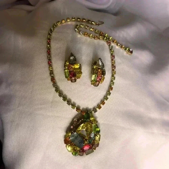 JULIANA Delizza & Elster Studio Girl Heirloom Parure Choker Necklace & Earrings - Picture 7 of 15